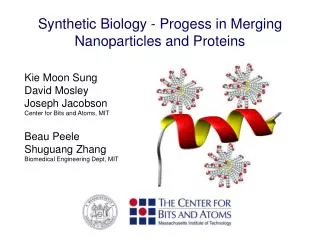 Synthetic Biology - Progess in Merging Nanoparticles and Proteins