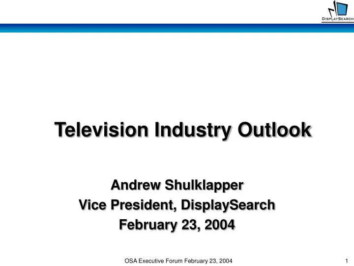 television industry outlook