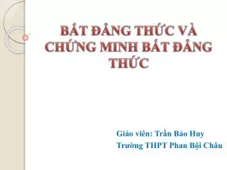 b t ng th c v ch ng minh b t ng th c