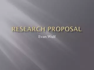 Research Proposal