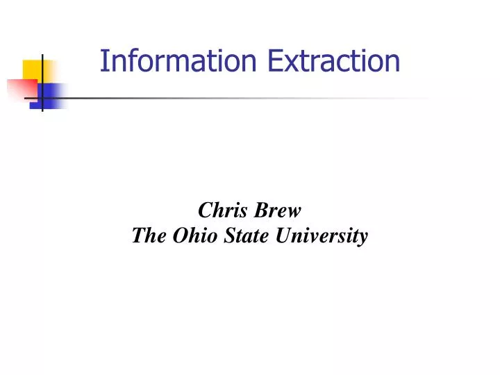 chris brew the ohio state university