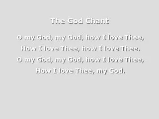 The God Chant