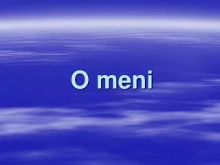 o meni