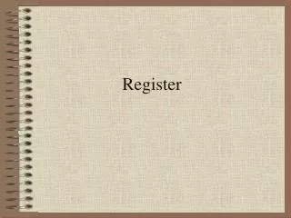 register