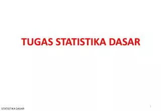 PPT - PENGANTAR STATISTIKA DASAR PowerPoint Presentation, Free Download ...