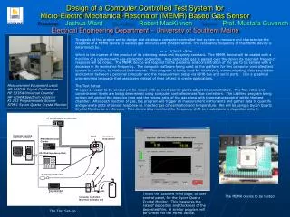Design of a Computer Controlled Test System for