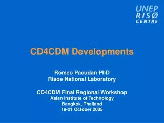 CD4CDM Developments