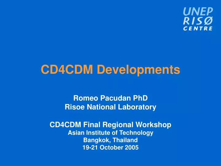 cd4cdm developments