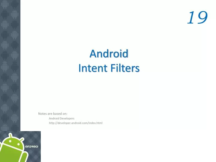 android intent filters