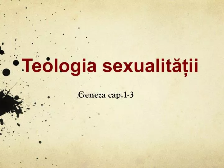 teologia sexualit ii
