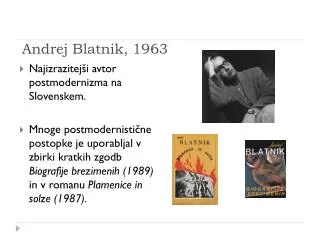 andrej blatnik 1963