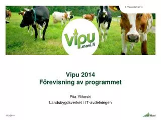 vipu 2014 f revisning av programmet
