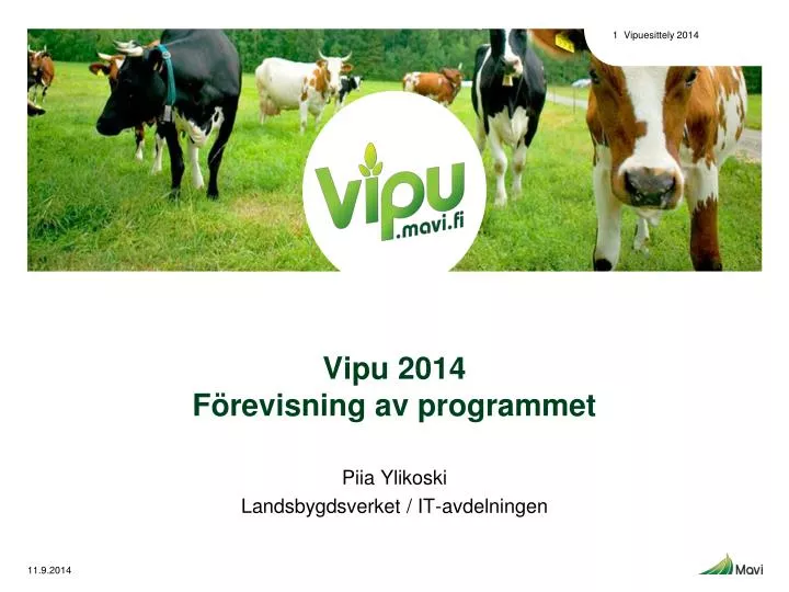 vipu 2014 f revisning av programmet
