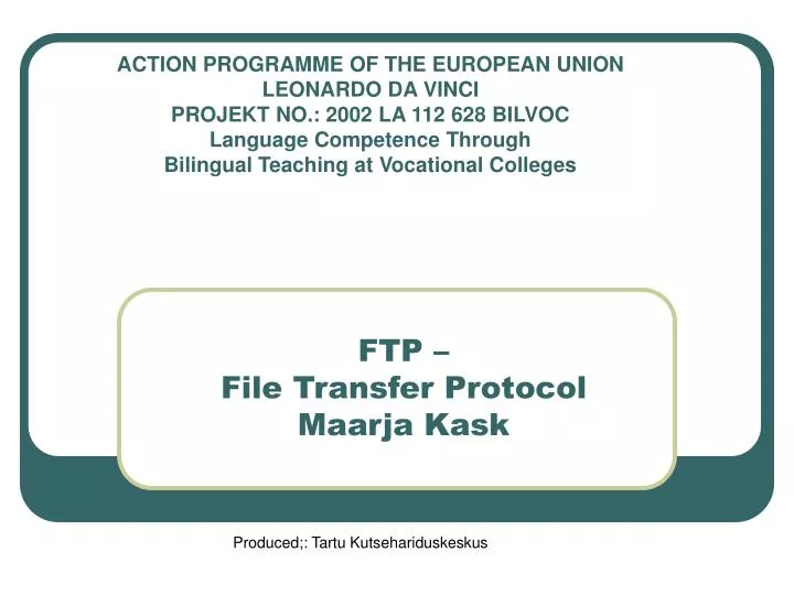 ftp file transfer protocol maarja kask
