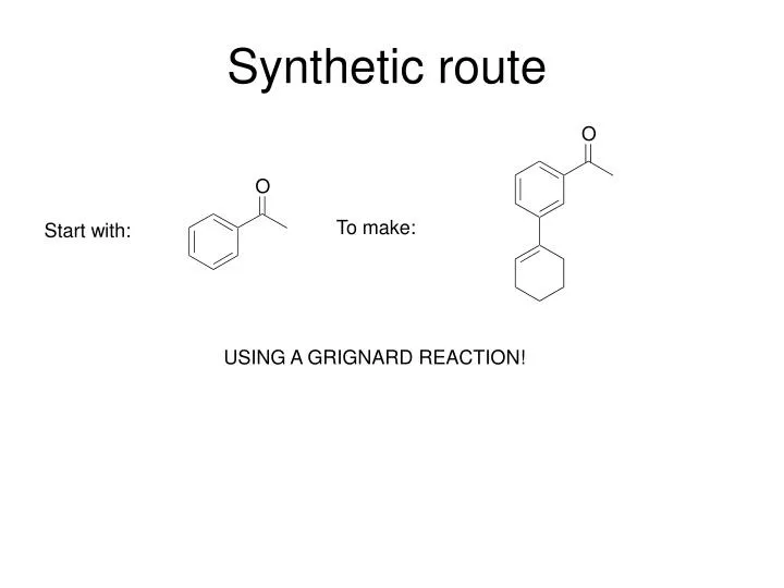 synthetic route
