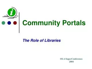 Community Portals