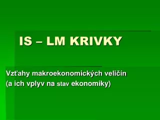is lm krivky