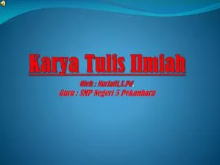 karya tulis ilmiah