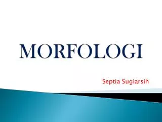 morfologi