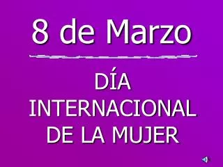 8 de marzo