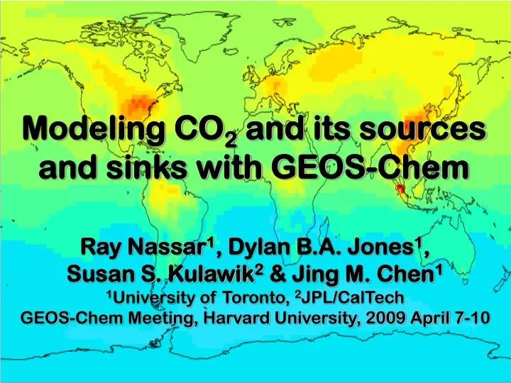 modeling co 2 and its sources and sinks with geos chem