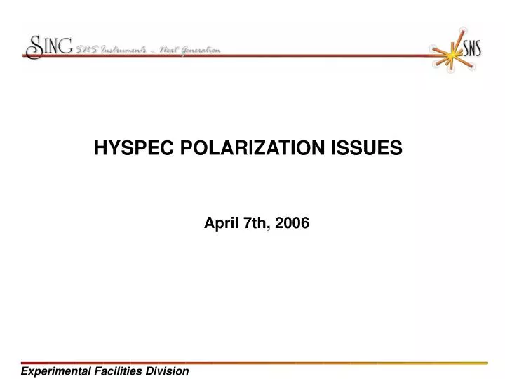 hyspec polarization issues