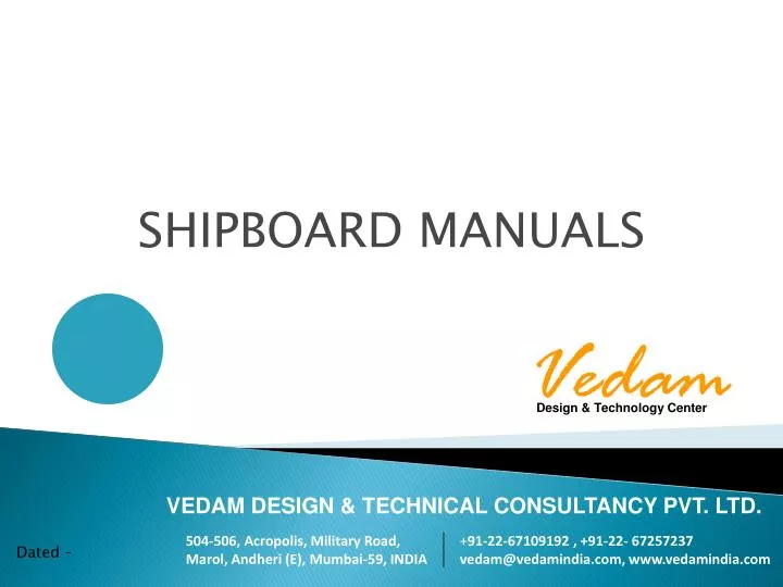 shipboard manuals
