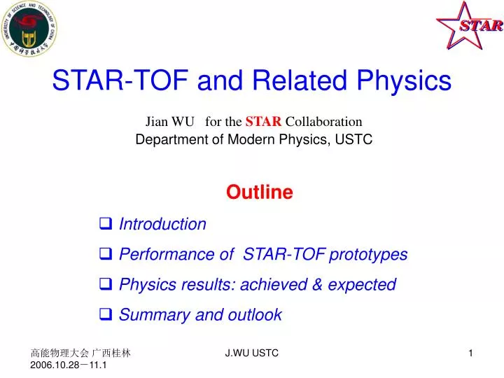star tof and related physics