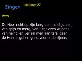zingen