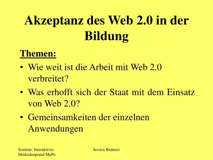 akzeptanz des web 2 0 in der bildung