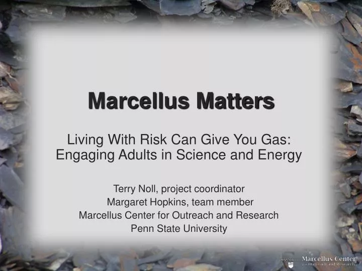 marcellus matters