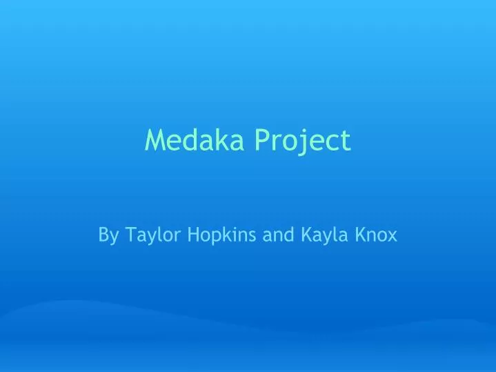 medaka project