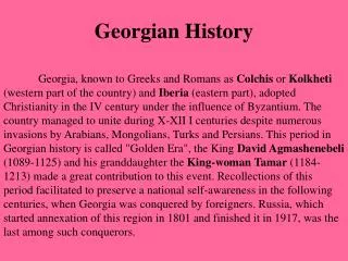 Georgian History