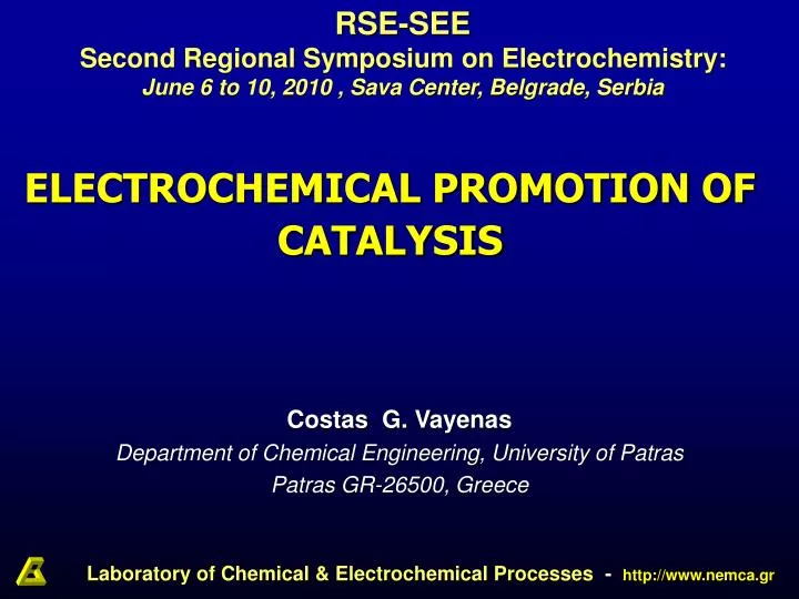 electrochemical promotion of catalysis