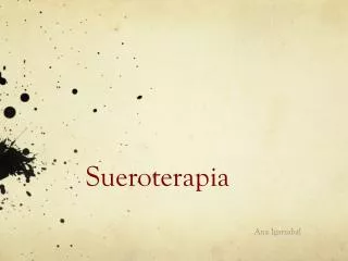 sueroterapia