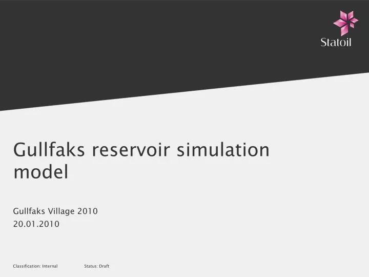 gullfaks reservoir simulation model