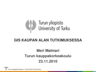 gis kaupan alan tutkimuksessa