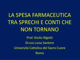 la spesa farmaceutica tra sprechi e conti che non tornano