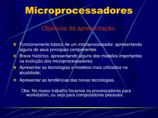 microprocessadores