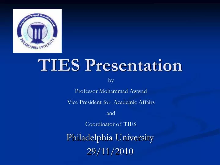 ties presentation