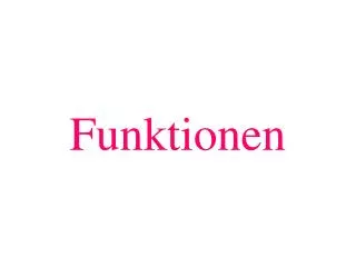 funktionen