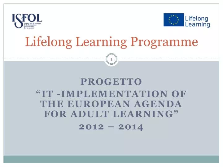 lifelong learning programme