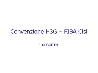 convenzione h3g fiba cisl