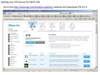 Getting your STK license for METC 106
