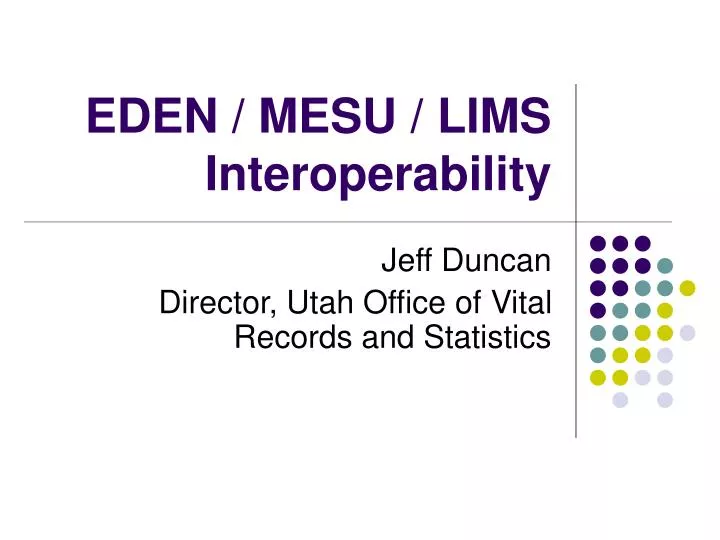 eden mesu lims interoperability