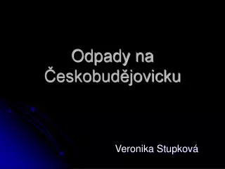 odpady na eskobud jovicku