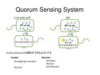 Quorum Sensing System
