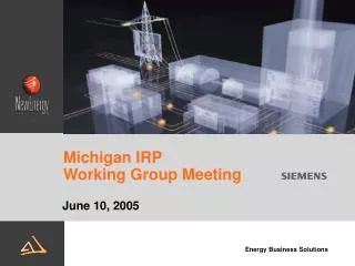 Michigan IRP Working Group Meeting