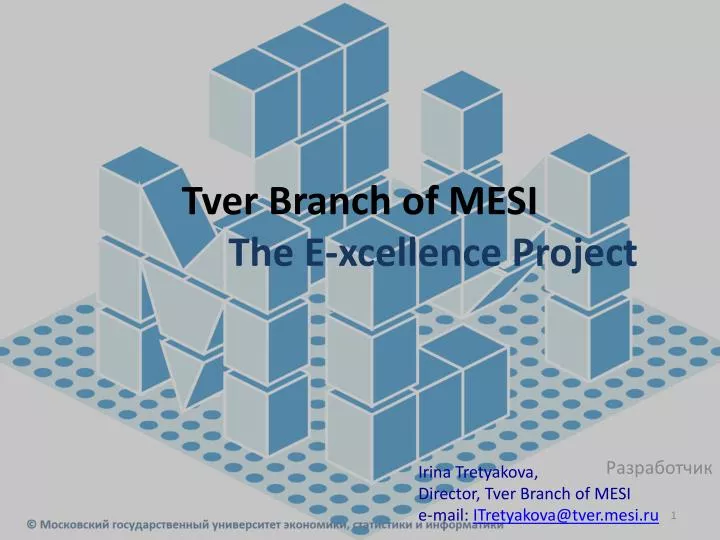 tver branch of mesi the e xcellence project