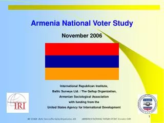 Armenia National Voter Study